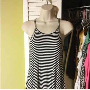 Black and white stripped halter great condition